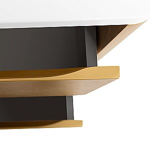 Тумба с раковиной Cezares RELAX 100 брашированное золото для ванной в интернет-магазине Sanbest