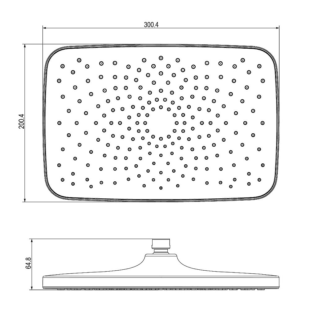 Верхний душ Lemark LM8135BL черный купить в интернет-магазине сантехники Sanbest