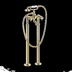 Смеситель для ванны Burlington Guild GU422DG напольный, золото купить в интернет-магазине сантехники Sanbest