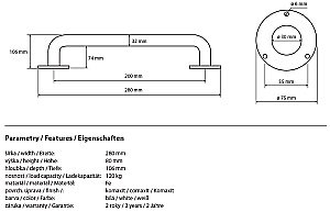 Поручень Bemeta Help program 301100204 купить в интернет-магазине сантехники Sanbest