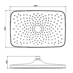 Верхний душ Lemark LM8135BL черный купить в интернет-магазине сантехники Sanbest