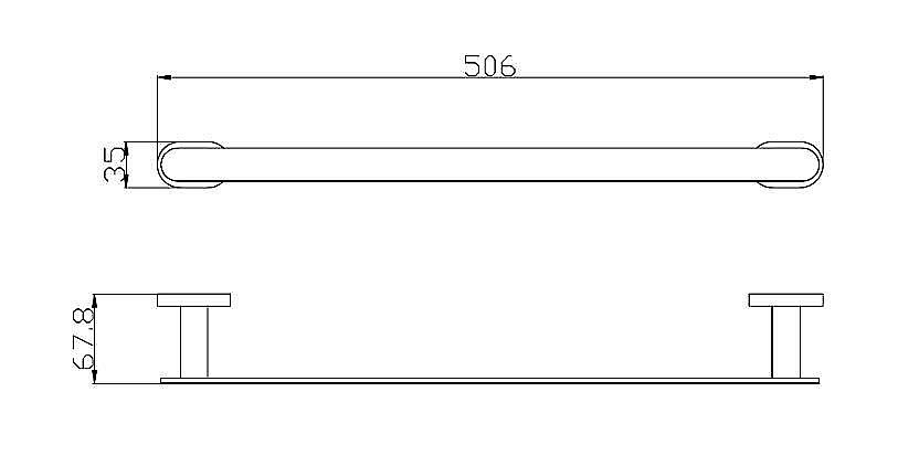Полотенцедержатель Rav-Slezak YUKON YUA0701/65CB купить в интернет-магазине сантехники Sanbest