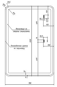 Зеркало LED VIGO Grani (Bora) Luxe z.GRI.100 в ванную от интернет-магазине сантехники Sanbest