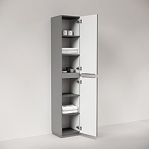 Шкаф-пенал напольный Sancos Folk Floor PFL35FES Ergraut soft для ванной в интернет-магазине сантехники Sanbest