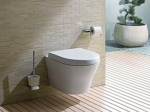Унитаз подвесной TOTO MH TOILET CW162Y#XW безободковый, с крышкой микролифт, слив торнадо, белый купить в интернет-магазине Sanbest