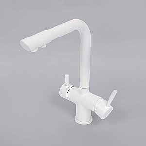 Смеситель для кухни WasserKRAFT A8357 белый купить в интернет-магазине сантехники Sanbest