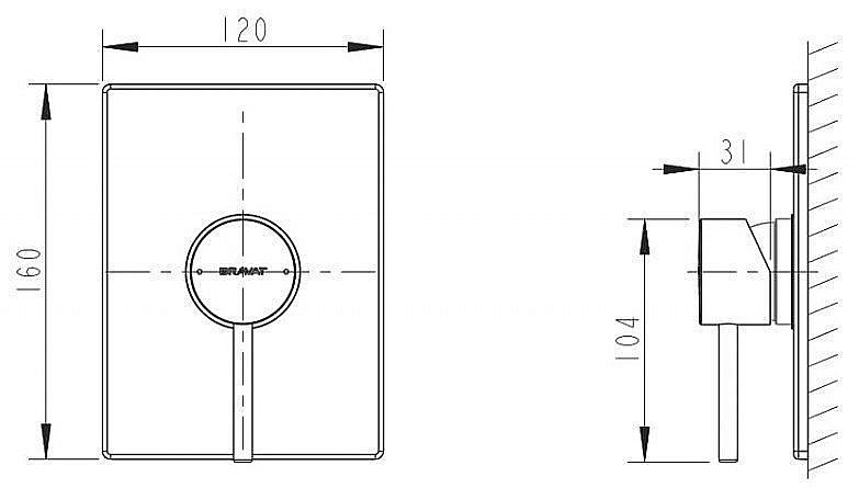 Смеситель для душа Bravat ARC PB86061C-A-ENG купить в интернет-магазине сантехники Sanbest