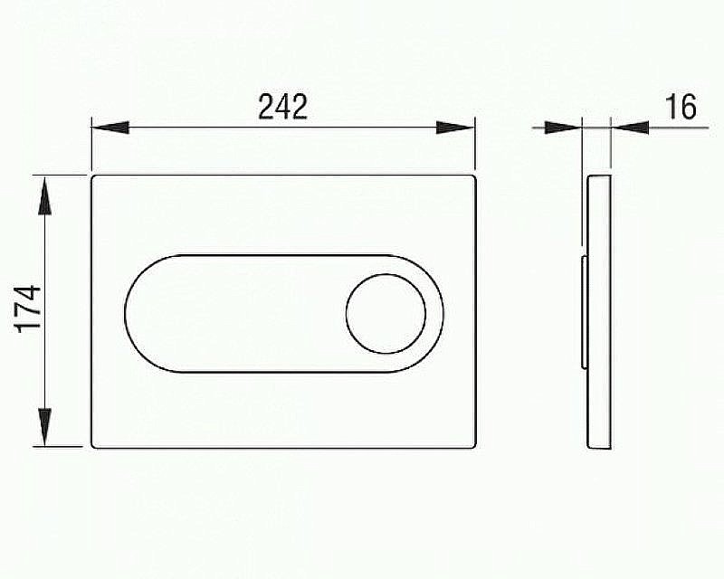 Кнопка для инсталляции Pestan Onyx 40006364 купить в интернет-магазине сантехники Sanbest