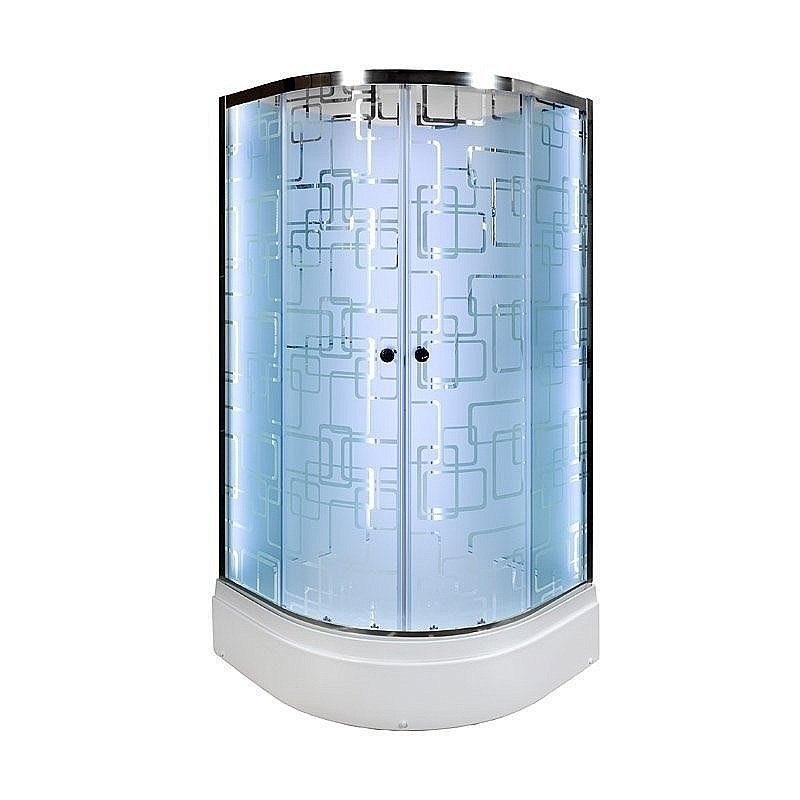 Душевая кабина DTO Серия ЕМ ЕМ2790 N LED 90x90 купить в интернет-магазине Sanbest