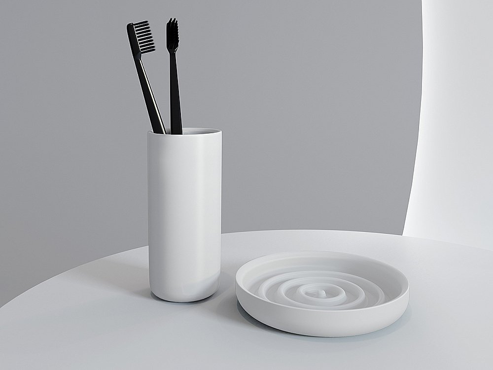 Мыльница Salini GOCCE S-Stone 1902201 белая матовая купить в интернет-магазине сантехники Sanbest