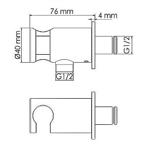 Подключение для шланга WasserKRAFT A135 купить в интернет-магазине сантехники Sanbest