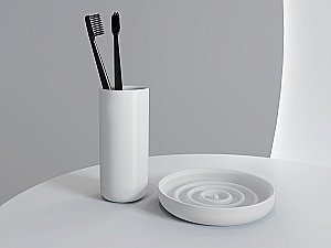 Мыльница Salini GOCCE S-Stone 1902201 белая матовая купить в интернет-магазине сантехники Sanbest