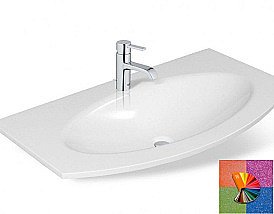 Раковина Эстет Мальта 91,5 цвет по RAL с блестками купить в интернет-магазине Sanbest