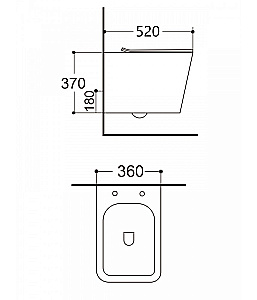 Унитаз подвесной Agger AT10150 безободковый, с инсталляцией, смыв торнадо, с крышкой микролифт, белый глянцевый купить в интернет-магазине Sanbest