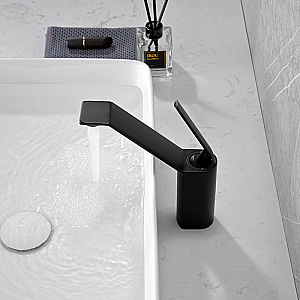 Смеситель для раковины Elghansa URBAN XQ 16H3301-Black черный купить в интернет-магазине сантехники Sanbest