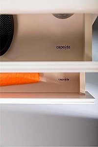 Тумба с раковиной Armadi Art Capolda 100 белая с белой ручкой для ванной в интернет-магазине Sanbest