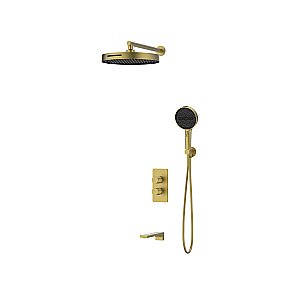Душевая система Vincea Domus VSFW-5DM1BG брашированное золото купить в интернет-магазине сантехники Sanbest