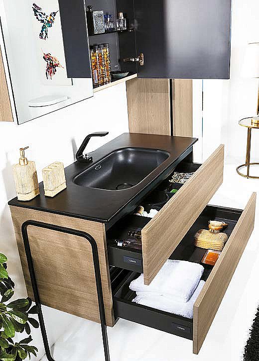 Зеркальный шкаф Armadi Art Vallessi дуб светлый фактурный 80 купить в интернет-магазине сантехники Sanbest