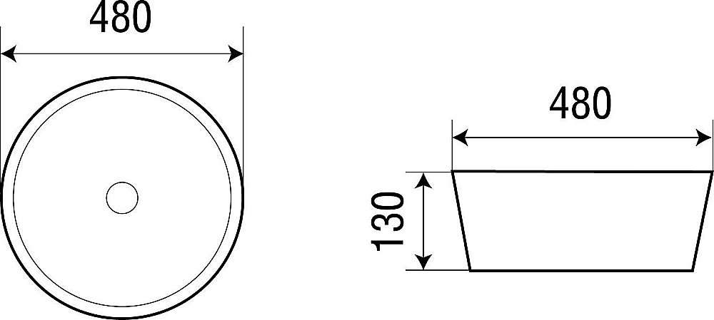 Накладная раковина WeltWasser WW ELBACH 32066 48 белая купить в интернет-магазине Sanbest