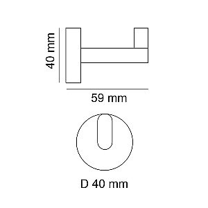 Крючок Webert Rimini RI500401010 золото купить в интернет-магазине сантехники Sanbest