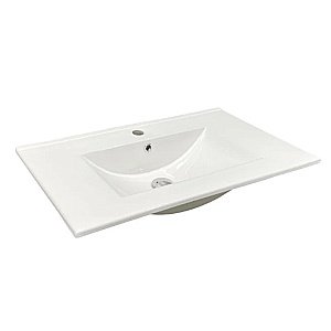 Тумба с раковиной Comforty Кемер 75 00-00017883 антрацит/дуб тёмно-коричневый для ванной в интернет-магазине Sanbest