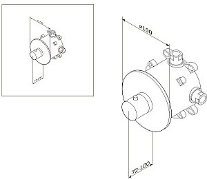 Термостат AM.PM Like F8075500 купить в интернет-магазине сантехники Sanbest