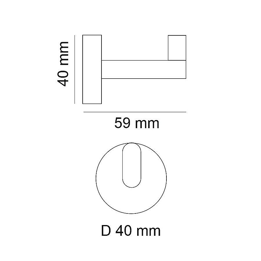 Крючок Webert Rimini RI500401010 золото купить в интернет-магазине сантехники Sanbest