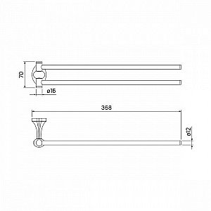 Полотенцедержатель  IDDIS Male MALSS20i49 купить в интернет-магазине сантехники Sanbest
