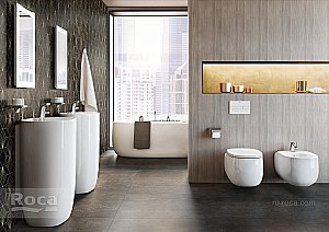 Раковина Roca Beyond 50 3270B0000 белая купить в интернет-магазине Sanbest