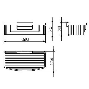 Мыльница Langberger Vico 72360T-BPC купить в интернет-магазине сантехники Sanbest