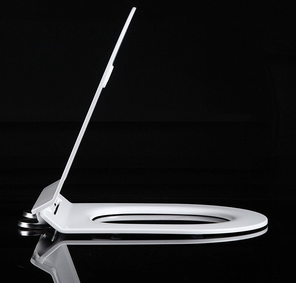 Унитаз подвесной Art&Max Ovale AM011CHR с сиденьем микролифит AM011SC белый, безободковый купить в интернет-магазине Sanbest