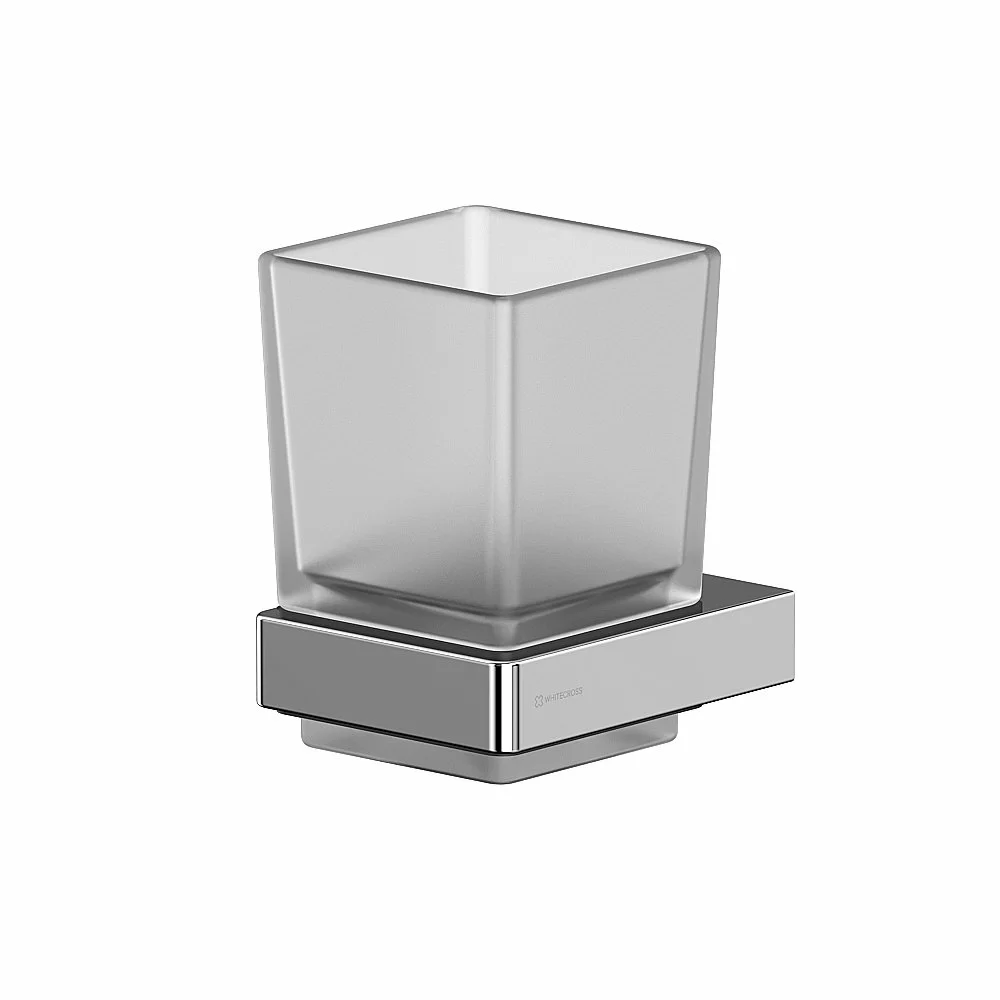 Стакан для зубных щеток WhiteCross Cubo CU2430CR хром купить в интернет-магазине сантехники Sanbest