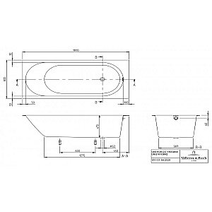 Ванна Villeroy&Boch Oberon 2.0 UBQ181OBR2DV-01 180x80 альпийский белый купить в интернет-магазине Sanbest