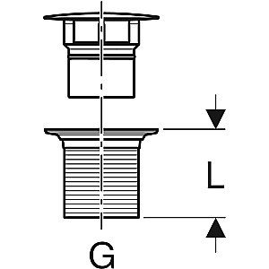 Донный клапан Geberit 152.080.21.1 глянцевый хром купить в интернет-магазине сантехники Sanbest