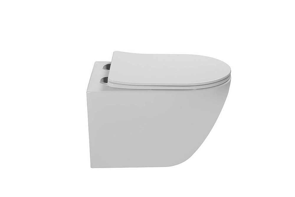 Унитаз Vincea Globo VT1-14T безободковый, смыв торнадо, с крышкой микролифт, белый купить в интернет-магазине Sanbest