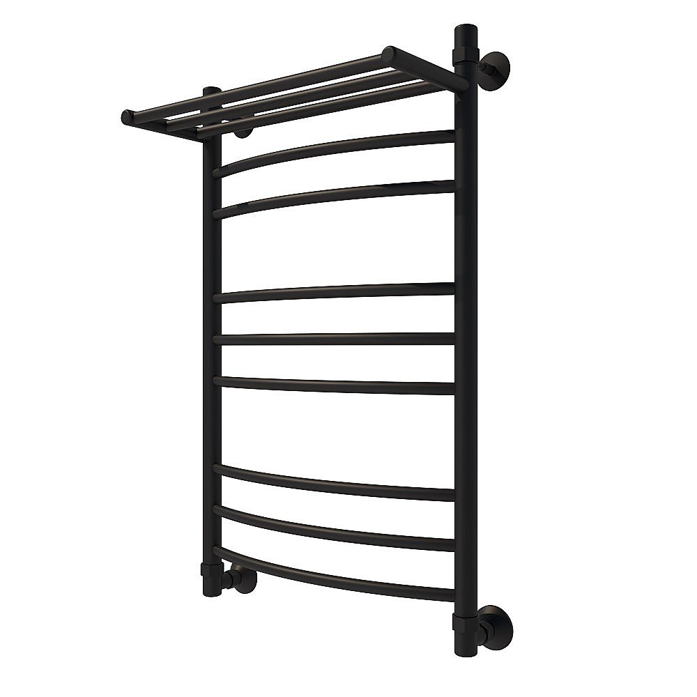 Полотенцесушитель водяной Veconi Nemi-B N8050B-B черный купить в интернет-магазине сантехники Sanbest