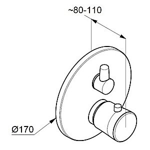 Смеситель для душа Kludi Balance 528308775 черный купить в интернет-магазине сантехники Sanbest