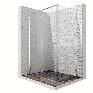 Душевой уголок Ambassador Abner 10011104 90x120 стекло прозрачное/профиль хром купить в интернет-магазине Sanbest
