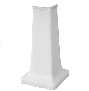 Раковина с пьедесталом Artceram Hermitage 68 HEL002 01 00/ EE11 bi*1 белая купить в интернет-магазине Sanbest