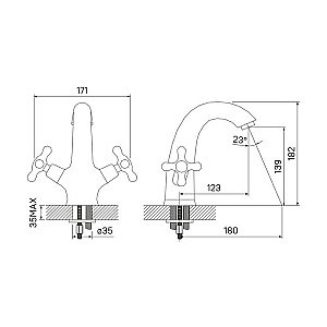 Смеситель для раковины IDDIS Jeals 19004T4C купить в интернет-магазине сантехники Sanbest