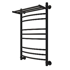 Полотенцесушитель водяной Veconi Nemi-B N8050B-B черный купить в интернет-магазине сантехники Sanbest