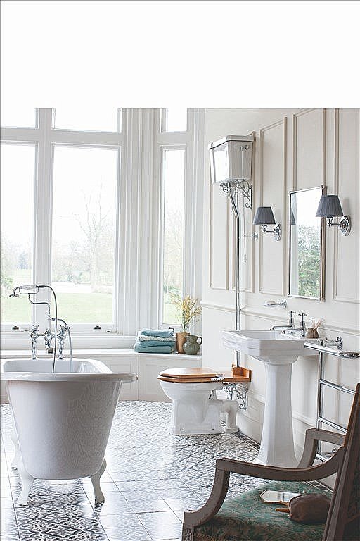 Унитаз Burlington P2-C5 с высоким бачком купить в интернет-магазине Sanbest