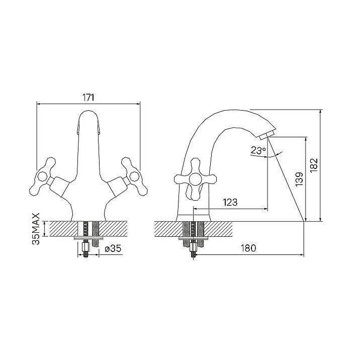 Смеситель для раковины IDDIS Jeals 19004T4C купить в интернет-магазине сантехники Sanbest