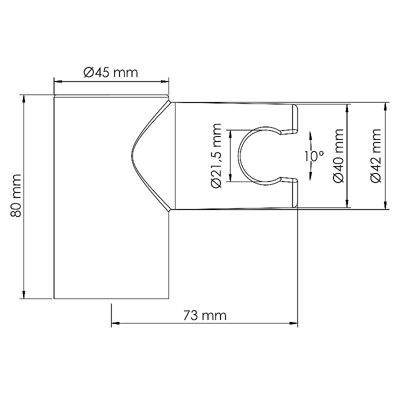 Держатель ручного душа WasserKraft A319 никель купить в интернет-магазине сантехники Sanbest
