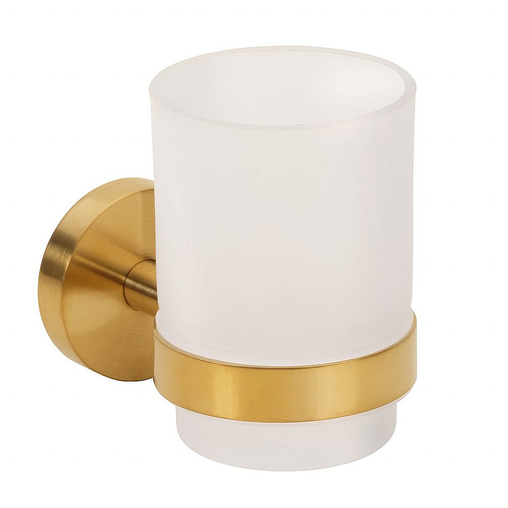 Стакан Bemeta SABLO 160110012 золото матовое купить в интернет-магазине сантехники Sanbest