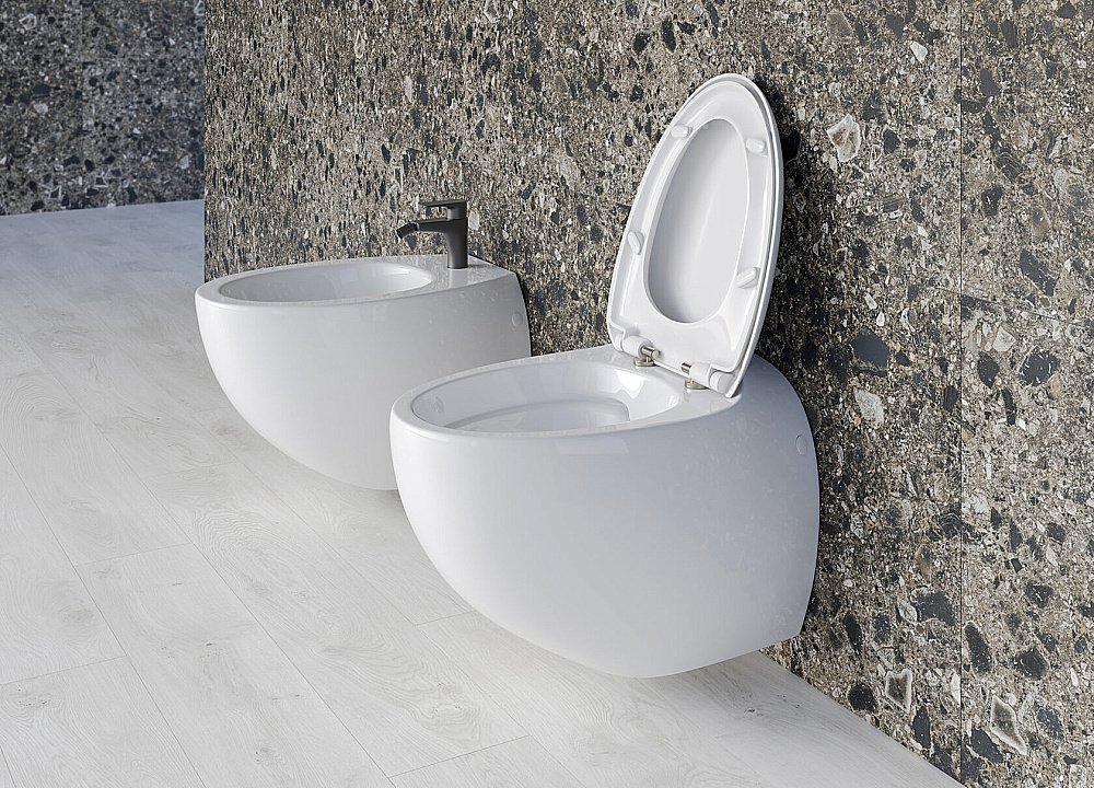 Унитаз Sanita luxe Ringo RNGSLWH0104R безободковый, с крышкой микролифт, белый купить в интернет-магазине Sanbest