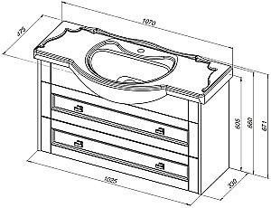 Тумба с раковиной Aquanet Монте 85 белый матовый для ванной в интернет-магазине Sanbest