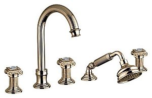 Смеситель для ванны Cezares OLIMP-BVD-02-Sw бронза купить в интернет-магазине сантехники Sanbest