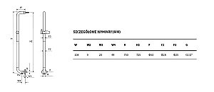 Поручень Excellent Hendi 75 хром купить в интернет-магазине сантехники Sanbest