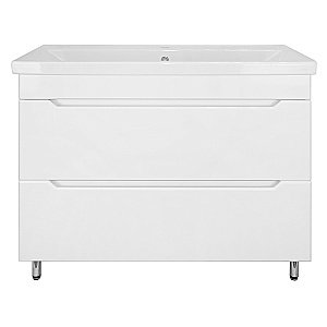 Тумба с раковиной Loranto Палермо CS00096752 100/2Н белая для ванной в интернет-магазине Sanbest